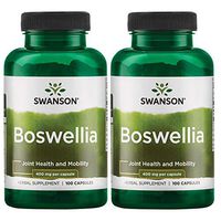 Swanson Boswellia Joint Flexibility Movement Support Ayurvedic Herb (boswellia serrata Resin) 400 mg per Capsule 800 mg per Serving 100 Count (2 Pack)