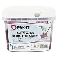PAK-IT 568720003200 Auto-Scrubber Neutral Floor Cleaner, Citrus Scent, 50 PAK-ITs/Tub