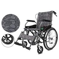 Wheelchair Medical Equipment Self-propelled, Folding Transport Wide for Adults Elderly (Size : Big Wheel)