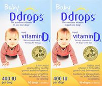 Ddrops Baby 400 Iu, 90 Drops 2.5ml (2 Pack)