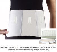 Corflex BACK-2-FORM Support w/2" Web Belt X-Small 18-24"