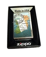 Zippo Custom Lighter - Irish Postage Stamp - Regular High Polished Chrome