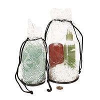 Black Cord Vinyl Cylinder Bags | Quantity: 12