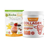 BochaSweet Sugar Replacement Collagen Peptides Combo - The Same High Quality, Grass-Fed Collagen + Free 16 oz BochaSweet - The Absolute Best Sugar Substitute