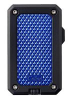 Colibri Rally Single Jet Flame Lighter Matte Black & Blue