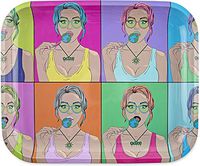 Ooze Metal Rolling Tray - Large - 14"x12" (Candy Shop) - Rolling Tray - Ashtray - Rolling Tobacco Tray - Dry Herb - Tobacco Accessories