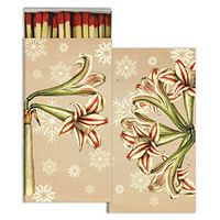 HomArt Amaryllis Snowflake Match Box with Wooden Matches