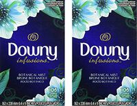 Downy Fabric Softener Sheets, Botanical Mist, 105 Ct, Pack of 2