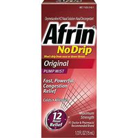 Afrin No Drip Pump Mist Original - .5 oz, Pack of 2