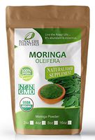 Moringa Oleifera Leaf Powder Organic 8oz - 1/2lb. Non GMO multivitamin for Metabolism, Weight, Protein & Mood Boost – in Smoothies & Shakes: Vegans & Vegetarians: Iron & Amino acids Supplements