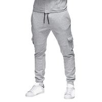 Clearance! Men 's Elastic Pant,Male Fashion Trouser Drawstring Baggy Pockets Sweatpants Slim Fit Jogger Pants