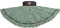 Rubbermaid Commercial 1924804 Maximizer Mop Head, Shrinkless Blend, Large, Green