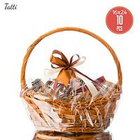 10 Pcs 16x24 Clear flat Cello/Cellophane Treat Bags for Gift Wrapping, Bakery, Cookie, Candies, Dessert, Party Favors Packaging