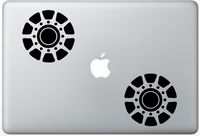 Iron Man Arc Reactor Comics ArcDecals78602136 Set Of Two (2x) , Decal , Sticker , Laptop , Ipad , Car , Truck