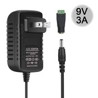 inShareplus 9V Low Voltage Power Supply, Transformer, Power Adapter, DC 9V 3A, 27 Watt Max, AC 100-240V to DC 9V, with 5.5/2.1 DC Female Barrel Connector