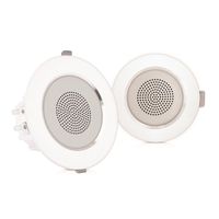Pyle Pair 3.5" Flush Mount In-wall In-ceiling 2-Way Home Speaker System Aluminum Housing Spring Loaded Clips Dual Polypropylene Cone Polymer Tweeter Stereo Sound 140 Watts (PDIC35)