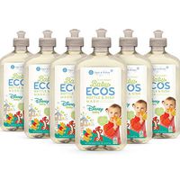 Earth Friendly Products ECOS Disney Baby Bottle & Dish Wash, Free & Clear, Hypoallergenic, 17 Ounce (6 Pack), 6 Count