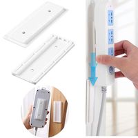 Self Adhesive Power Strip Wall Mount Fixator, Power Strip Desk Wall Mount, Hmount Simplest Bracket Stand for Power Strip,WiFi Router, Remote Control and Other