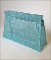 Sinamay Cosmectic/Jewellery/Gift/Pencil/pen Bag - TURQUOISE (Pack of 10)