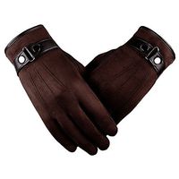 Bolayu Fashion Anti Slip Men Warm Motorcycle Ski Snow Snowboard Gloves Mitten (Coffee)