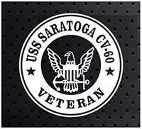 YWS Vinyl Stickers Decal - USS Saratoga Cv- Veteran Fading Logo - Stickers Laptop Car Truck Window Bumper Notebook SMA4827