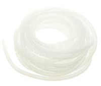 6mm Dia Spiral Wire Wrap Tube Flexible PC Manage Cable for Computer Car Cover Sleeve, 9M Length