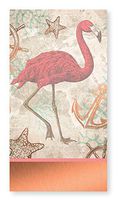 C.R. Gibson Nautical Pink Flamingo Table Napkins and Guest Towels 16pc, 4.75'' W x 8'' L