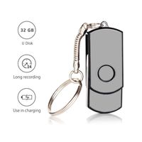 USB Mini Voice Recorder,32GB Digital Audio Recorder for lectures Conferences (Not Including SD Card),USB Rechargeable,Rotating Design