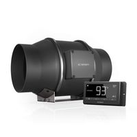 AC Infinity CLOUDLINE T6, Quiet 6" Inline Duct Fan with Temperature Humidity Controller - Ventilation Exhaust Fan for Heating Cooling Booster, Grow Tents, Hydroponics