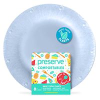 Preserve 71100 Compostable Small 7 Inch Side Plates Kitchen Supplies, Blue