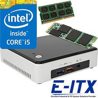 Intel NUC5i5RYK Core i5 NUC System, 16GB Memory, 120GB M.2 SSD, WiFi, Bluetooth, Pre-Assembled and Tested by E-ITX