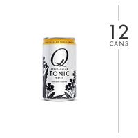 Q Mixers Tonic Water, Premium Cocktail Mixer, 7.5 oz (12 Cans)