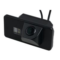 Misayaee Rear View Back up Reverse Parking Camera in License Plate Lighting Night Version (NTSC) for 320I/328I/335I/520LI/530I/535LI/X1/X3/X5/X6/3/5/7 Series 2010-2014