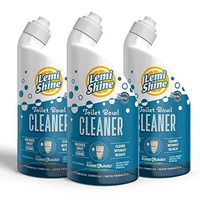 Lemi Shine Toilet Bowl Cleaner, Thick Gel Formula with Natural Lemon Scent, 24oz, 3 Pack