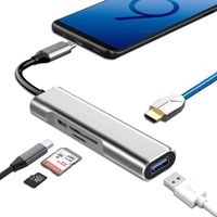 GOESFI USB C Hub for MHL Samsung Galaxy s10e s10 plus s10 s9 s8 note9 note8 to HDMI Tv Monitor Projector with Power Delivery OTG Card Reader