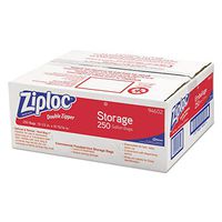 Ziploc Double Zipper Plastic Storage Bags, 1 Gallon, Case of 250 (DRA94602) Category: Ziploc and Plastic Bags