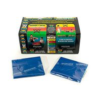 CanDo Individual Exercise Bands, 4, Low-Powder Latex, Blue