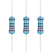 EDGELEC 100pcs 220 ohm Resistor 1/2w (0.5Watt) ±1% Tolerance Metal Film Fixed Resistor, Multiple Values of Resistance Optional
