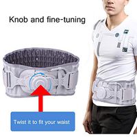 MOXIN Waist Support Lumbar Back Support Belt for Pain Relief, Back Spinal Air Traction Protector Inflatable Belt, Prevention Spine Injury and Improves Posture Light and Breathable
