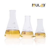 ULAB Scientific Narrow-Mouth Glass Erlenmeyer Flask Set, 3 Sizes 150ml 250ml 500ml, 3.3 Borosilicate with Printed Graduation, UEF1028