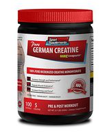 Muscle Strength Supplement - German CREATINE Powder - MICRONIZED CREATINE MONOHYDRATE CREAPURE - 500G - 100 Servings - Creatine monohydrate Bulk - 1 Can