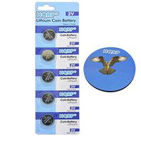 HQRP 5-Pack Battery for AWI L50 / BR1632 / C1632 / DL1632 / ECR1632 + HQRP Coaster