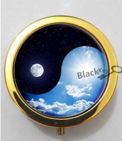 BlackKey Yin and Yang 3-Compartment Decorative Pocket Gift Box Case Organizer for Pill, Color 2 -193