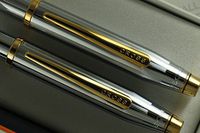 Cross Executive Companion Century II Medalist with 23KT Gold appointments Ribbed Barrel Medium Ballpoint Pen and 0.7mm Pencil Set A Great Gift to Anyone of Importance
