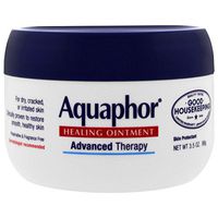 Aquaphor Healing Ointment, 3.5 oz., Moisturizes and Soothes Dry, Cracked, Irritated Skin, Use on Chapped Lips Hands or Feet, Fragrance Free, Latex Free, Hypoallergenic, Promotes Healthy Skin