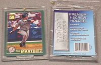 Protech Single or 1 (One) Screw 35 Pt. Holder for Baseball, Basketball, Football, Hockey, & Similar Cards