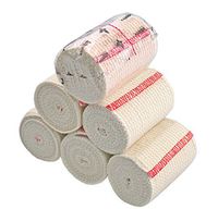 GT Cotton Elastic Bandage w/Hook and Loop Closure on Both Ends, 3" Width - 6 Pack