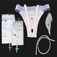 High Quality Urine Collector Medical Latex Sleeve Type Disposable Urine Bag 1000ML&2000ML Urine Collector with Urine (Man Normal Type)