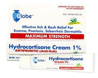 Hydrocortisone Maximum Strength Cream 1% with Aloe, USP 1oz (Compare to Cortizone-10)