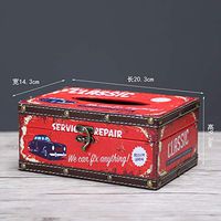 T-ZJHC European Creative car Tray Tray ktv Living Room Coffee Table Household Tissue Box, Light Green Short Classic car